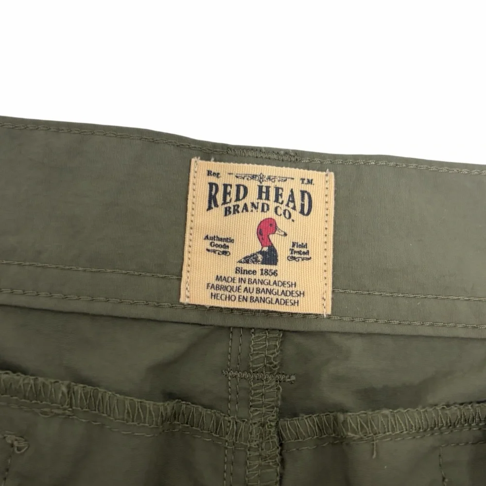 Red Head Army Green Ultralight Men’s Hiking Shorts - Like New - 36”W